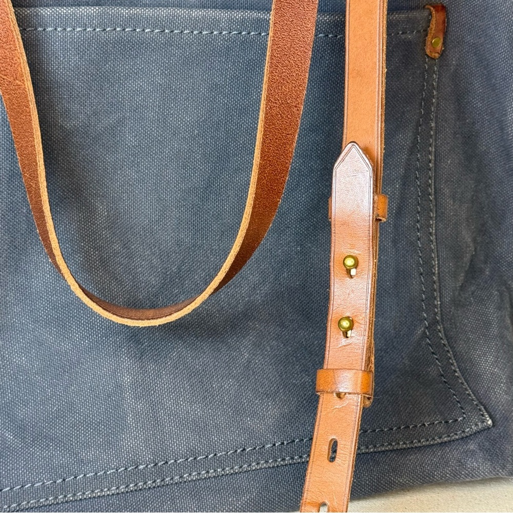 MADEWELL The Canvas Medium Transport Tote Canvas bag Leather Straps *SOLDOUT - Picture 8 of 11